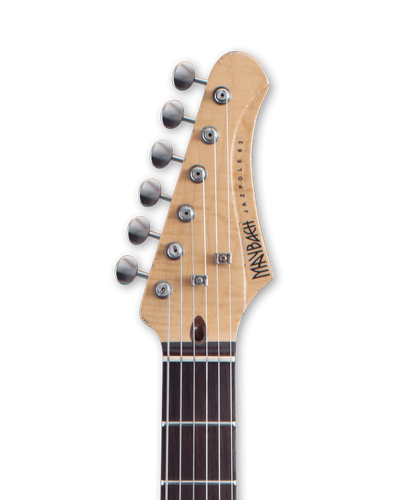 זוית נוספת Maybach Jazpole '63 Bigsby B5 3-Tone Sunburst Aged