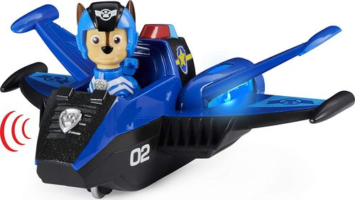 מטוס חילוץ עם אורות, צלילים ודמות של צ'ייס מהסדרה מפרץ ההרפתקאות 