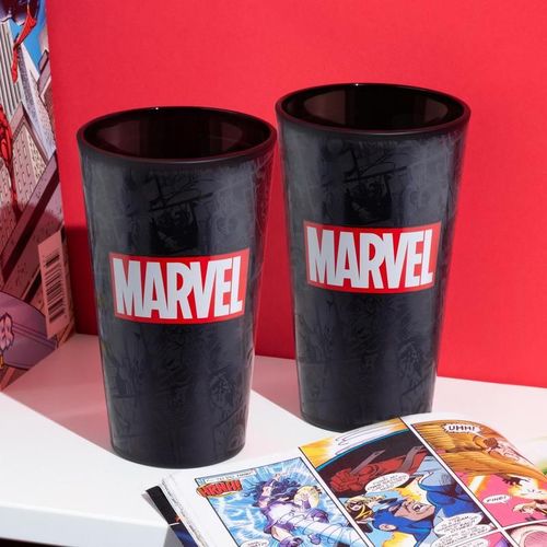 Marvel Logo Glass