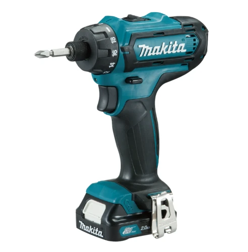 מברגה/מקדחה נטענת + 2 סוללות Makita DF033DWYE 12V 1.5Ah