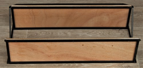 מדף ישר כפול