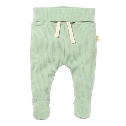 רגלית לתינוק 100% כותנה ריב עם כיווץ בקרסול למניעת בריחת הרגל, מידה 3-6 - ירוק