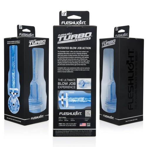 פלשלייט החדשני Fleshlight - Turbo Ignition Blue Ice