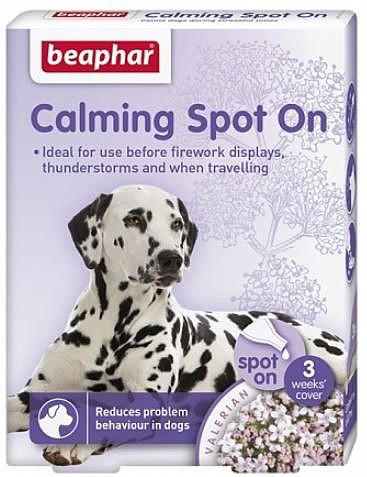 טיפות הרגעה לכלבים Calming Spot On for dogs טבעיות Beaphar