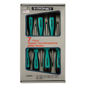 סט מברג סיגנט TORX+חור 7 יח