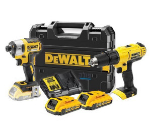 סט מברגת אימפקט ומברגה רוטטת 18V2.0AmpX
