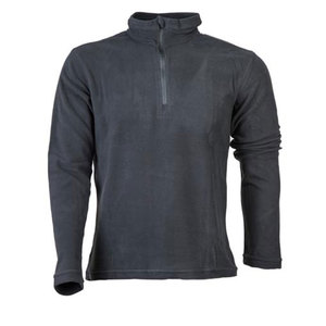 HALF ZIPPER XXL חולצת מיקרופליז לגבר אפור מידה