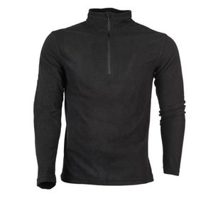 HALF ZIPPER XL חולצת מיקרופליז לגבר שחור מידה