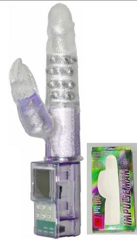 ויברטור איכותי Impulse Man רביט, תוצרת טאיוואן - מסך LCD