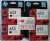 2 זוגות ראשי דיו מקוריים HP 653 3YM75AE+3YM74AE  