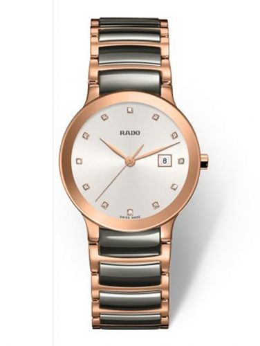 שעון RADO CENTRIX יהלומים קרמי לאישה (28 ממ) 