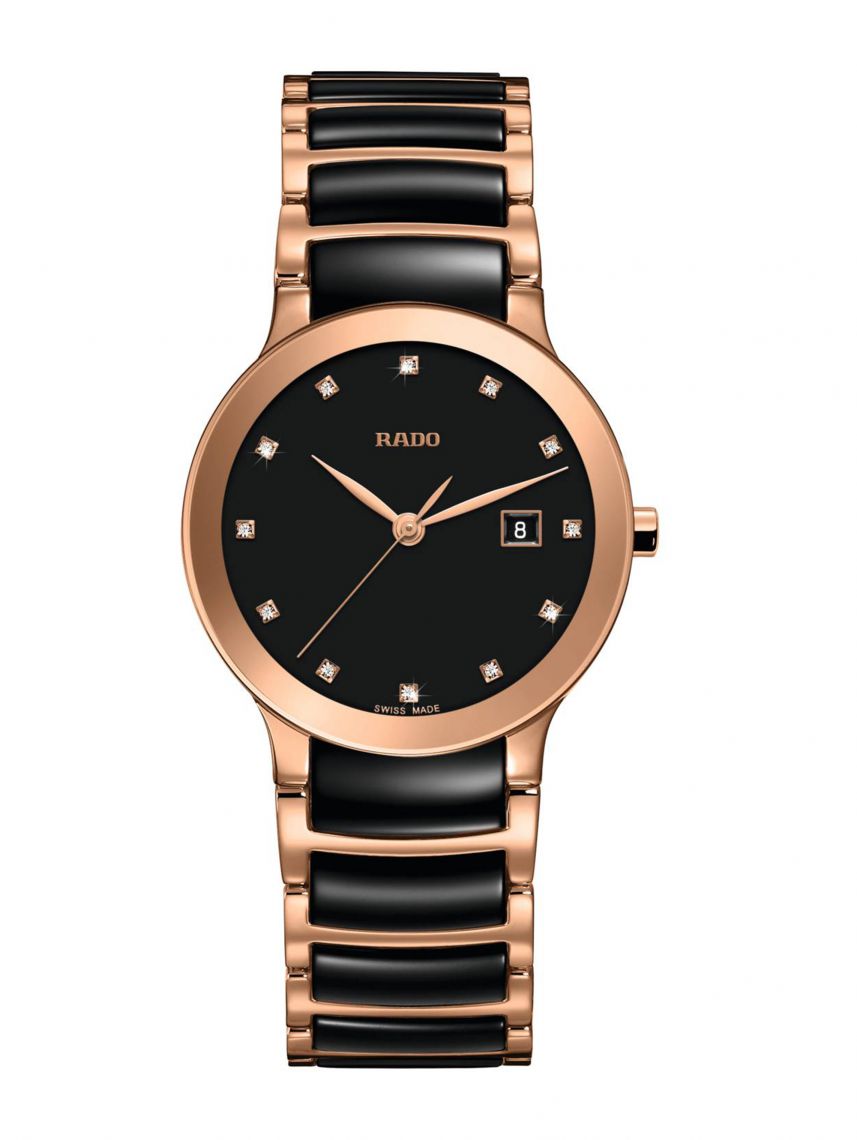 שעון RADO CENTRIX קרמי לאישה (28 ממ)