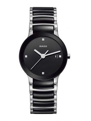 שעון RADO CENTRIX קרמי יהלומים לאישה (28ממ)
