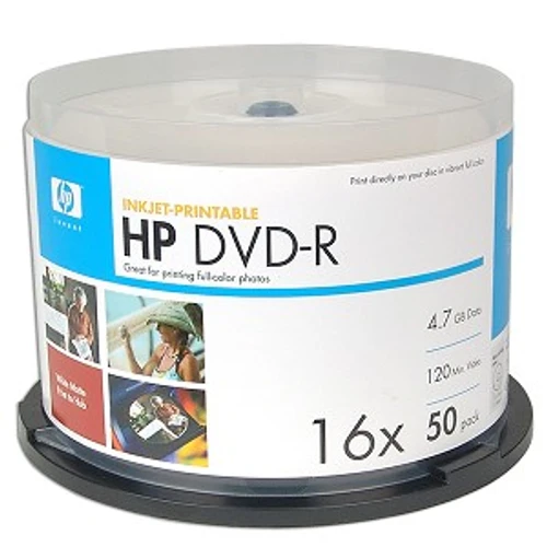 50 יח' דיסקים לצריבה HP DVD