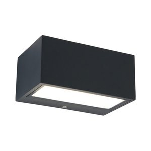 גוף תאורה צמוד קיר אפור כהה GEMINI-SMALL UPDOWN LUTEC  10.5W IP54 אור חם