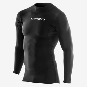 חולצה טרמית לשחייה לגברים ORCA UNISEX BASE LAYER שחורה מניאופרן