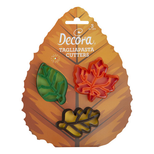 סט 3 חותכני עלי שלכת Decora 