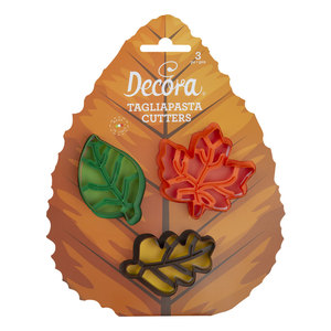 סט 3 חותכני עלי שלכת Decora