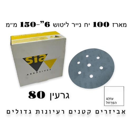 מארז מבצע ניירות ליטוש 6
