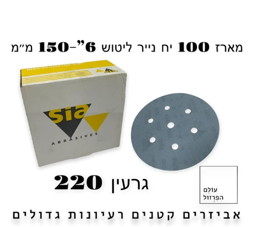 מארז מבצע ניירות ליטוש 6