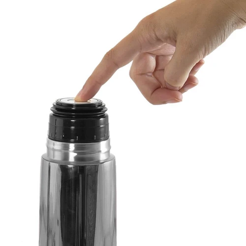 סט תרמוס ובקבוק לאם ולילד דגם דלוקס SILVER