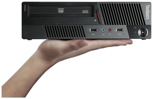 מחשב שולחני מוקטן  Lenovo  ThinkCentre M90p USFF Intel Core i3 Windows XP Pro 32 Bit לנובו
