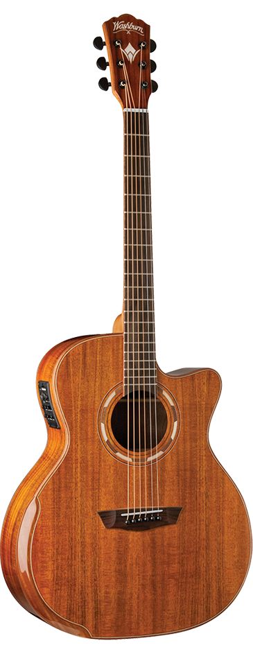 גיטרה אקוסטית מוגברת Washburn G55CE KOA