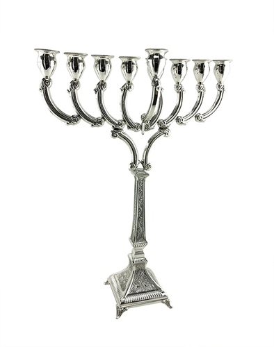 חנוכיית קשת ארוזית רקוע נר כד