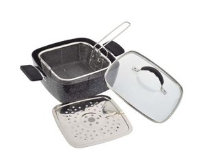 סיר טיגון מרובע 4.3 ליטר, 24 ס"מ Kingstone סולתם