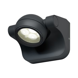 מנורה צמודת קיר אפור ENDURA SPOT OSRAM 8W IP44, אור חם