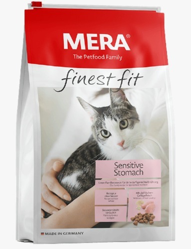 מזון לחתולים עם קיבה רגישה מרה קט סנסטיב 4 ק״ג Mera Cat Sensitive מזון ללא חיטה לחתולים בוגרים הנוטים לסבול מרגישות בקיבה.