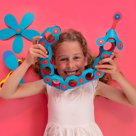 קליקסו משחק מגנטי ערכת 30 חלקים - טורקיז פלמינגו