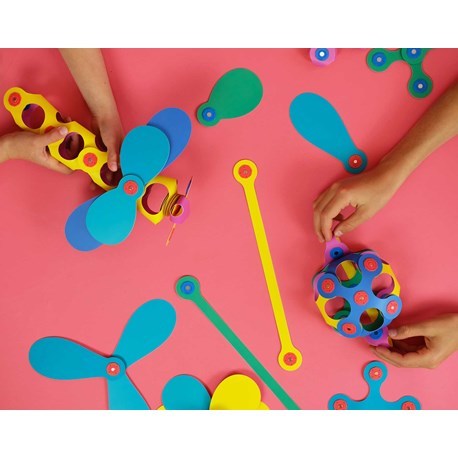 קליקסו Clixo ערכת 30 חלקים - ירוק כחול