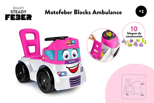 בימבה הליכונוע כולל התאם צורה FEBER צבע ורוד