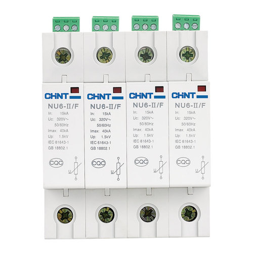הגנת ברקים נשלפת 275V + 4P 60KA 160KAmax מגע התראה