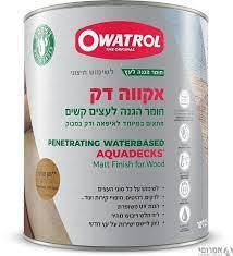 אקווה דק - צבע חודרני לעץ על בסיס מים SUNDECK Aquades