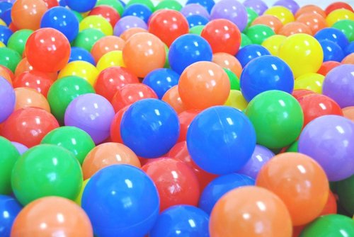 50 כדורים לג'ימבורי ענקיים ואיכותיים קוטר 9 ס