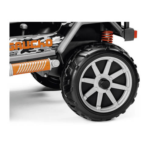 ג'יפ גאוצ'ו סופר ספורט 12V עם בולמי זעזועים PEG PEREGO