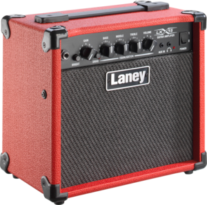  מגבר 15W לגיטרה חשמלית בצבע אדום Laney LX15