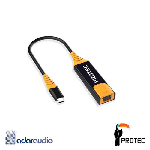 מתאם USB C לחיבור רשת Protec DM111 10/100/1000