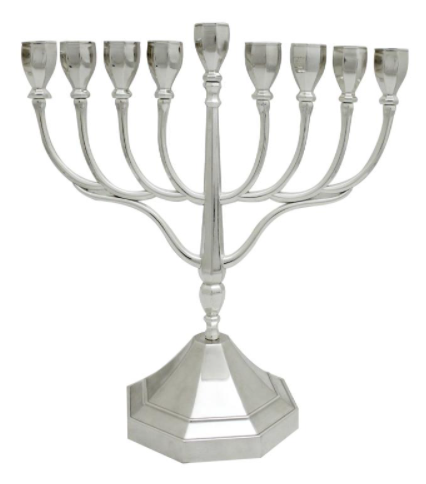 חנוכיה ניקל מהודרת 