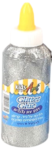 דבק עם נצנצים בצבע כסף/ 120 מ