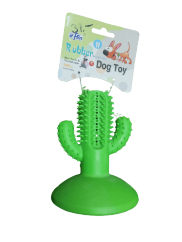 משחק דנטלי לכלב קקטוס גומי קשיח מתחבר לריצפה