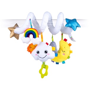 פעלולון ספירלה לעגלה / לסלקל / עריסה - ענן וירח