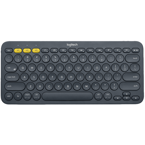 ‏מקלדת Logitech K380 לוגיטק אפור במלאי