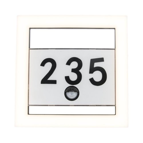 גוף תאורה צמוד קיר אפור כהה ALICE PIR LUTEC 13W IP44 כולל חיישן תנועה אור חם Nisko 
