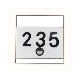 גוף תאורה צמוד קיר אפור כהה ALICE PIR LUTEC 13W IP44 כולל חיישן תנועה אור חם Nisko 

