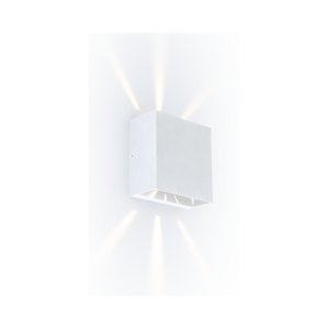 גוף תאורה צמוד קיר לבן GEMINI-BEAM UPDOWN LUTEC 10W IP54 אור חם