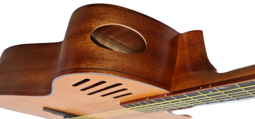 גיטרה אקוסטית בעיצוב מרהיב וייחודי SQ-J מבית SQOE