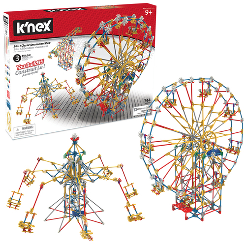 קונקס סט הרכבה פארק שעשועים 3 ב-1 - 744 חלקים K'nex